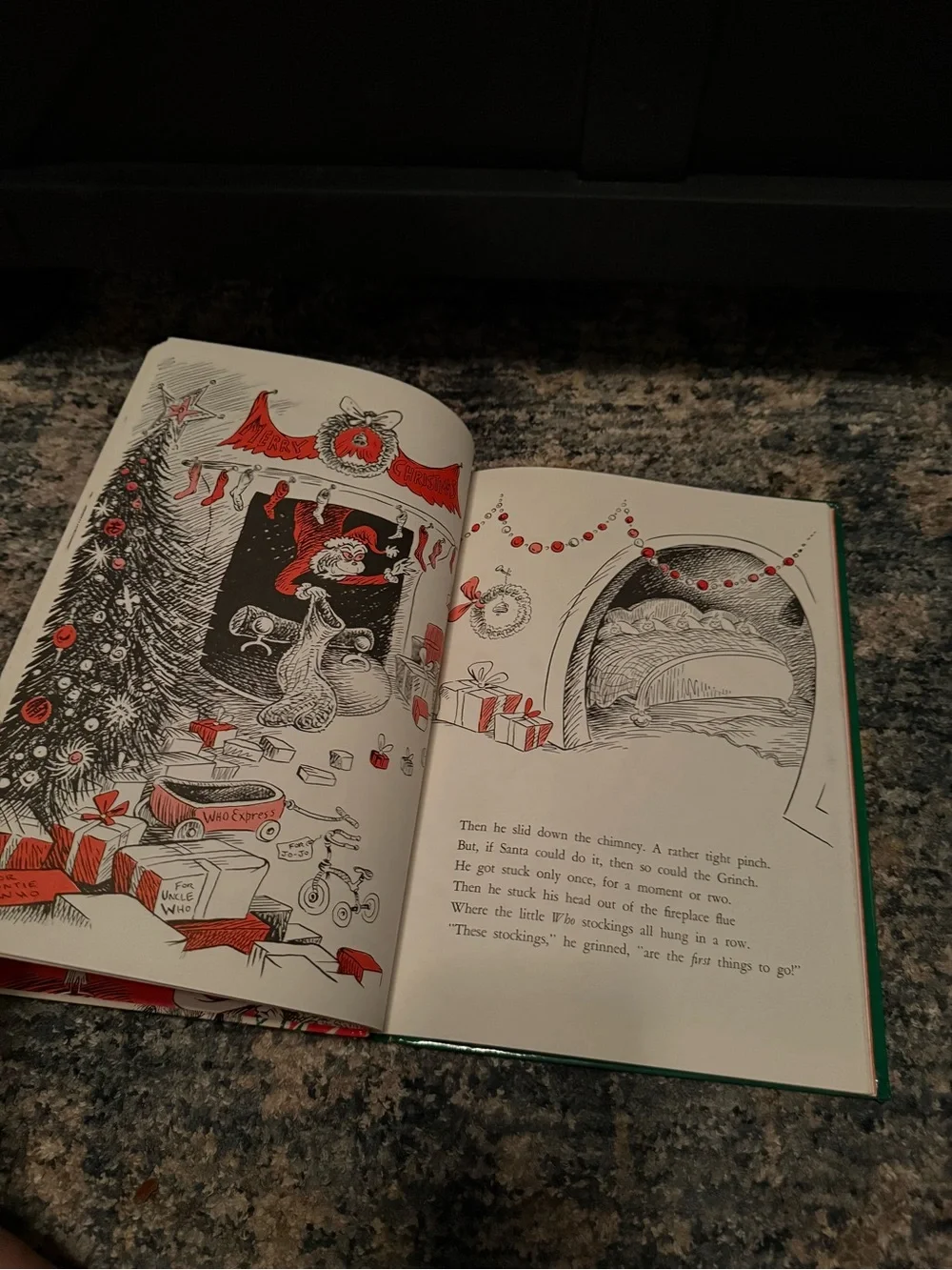 Dr. Seuss How The Grinch Stole Christmas - Red, Green, White Cover